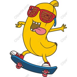 Cool Skating Banana