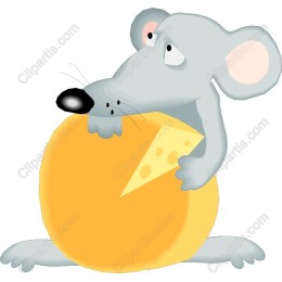 Charming Mouse with Cheese