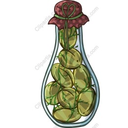 Whimsical Olive Jar