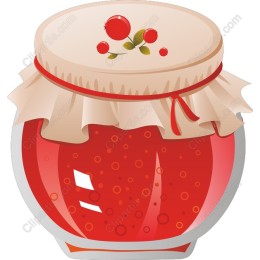 Charming Fruit Jam Jar