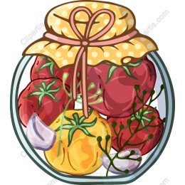Vibrant Tomato Jar