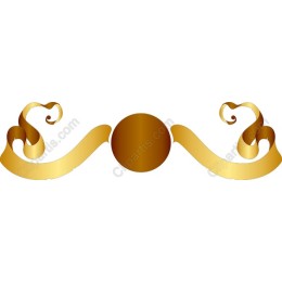 Elegant Golden Ornamental