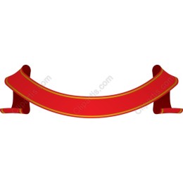 Elegant Red Ribbon Banner