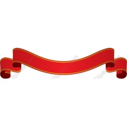 Elegant Red Ribbon Banner