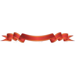 Vibrant Red Ribbon Banner
