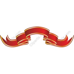 Elegant Red Ribbon Banner