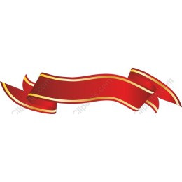 Elegant Red Ribbon with Gold Trim