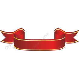 Elegant Red Ribbon Banner