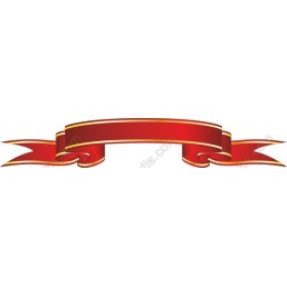 Elegant Red Ribbon Banner