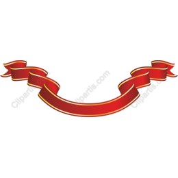 Elegant Red Ribbon Banner