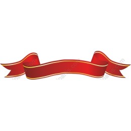 Elegant Red Ribbon Banner