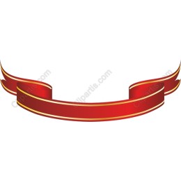 Elegant Red Ribbon Banner