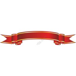 Elegant Red Ribbon Banner