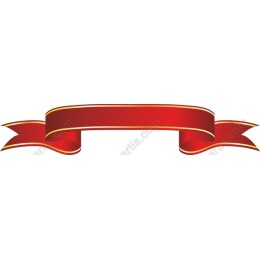Elegant Red Ribbon Banner