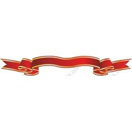 Elegant Red Ribbon with Gold Accents