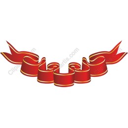 Red Decorative Ribbon