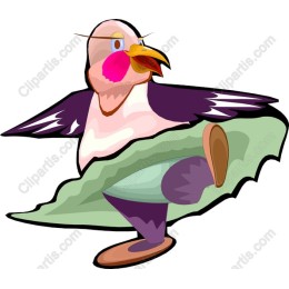 Whimsical Playful Bird