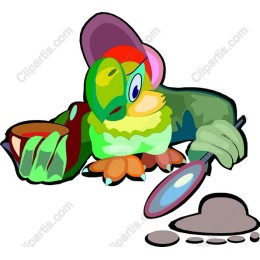 Whimsical Colorful Bird