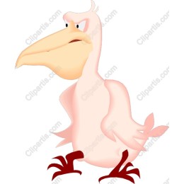 Playful Cartoon Pelican
