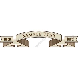 Vintage Banner Ribbon - Customizable Element