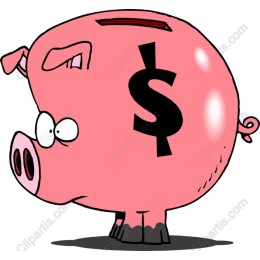 Cheerful Piggy Bank