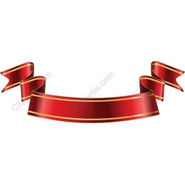 Elegant Red Ribbon Banner