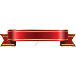 Elegant Red and Gold Ribbon