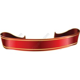 Elegant Red Ribbon Banner