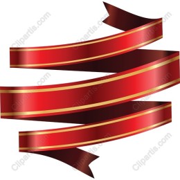 Red and Gold Decorative Ribbon