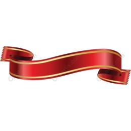 Elegant Red Ribbon Banner for Celebratory