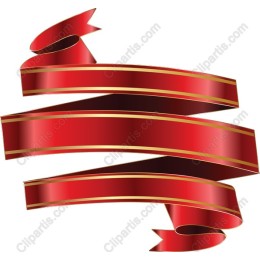Elegant Red Decorative Ribbon