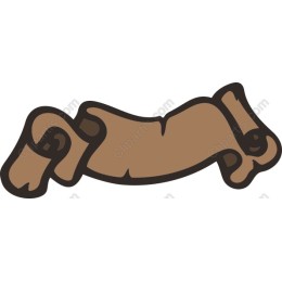 Rustic Brown Scroll