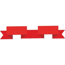 Dynamic Red Ribbon Banner