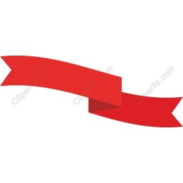 Vibrant Red Ribbon /