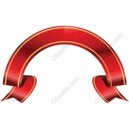 Elegant Red Ribbon Banner