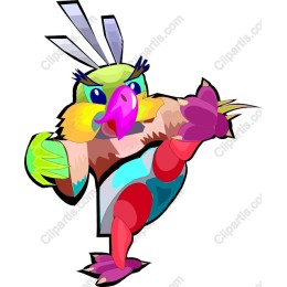 Vibrant Bird Character
