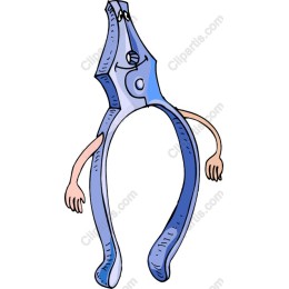 Blue Cartoon Clothespin