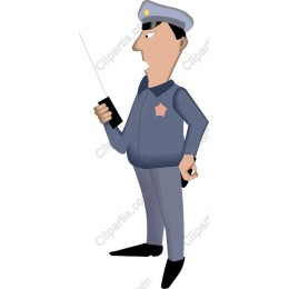Cartoon Police Officer
