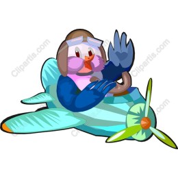 Whimsical Bird Pilot