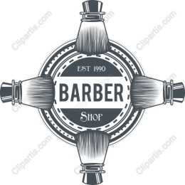 Vintage Barber Shop Emblem