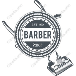 Vintage Barber Shop Logo