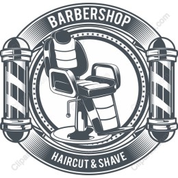 Classic Barbershop Chair Emblem