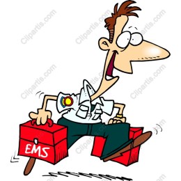 Cartoon EMS Technician