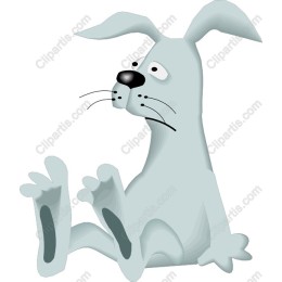 Charming Cartoon Blue Dog
