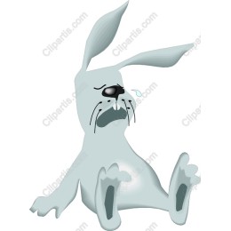 Whimsical Sad Rabbit