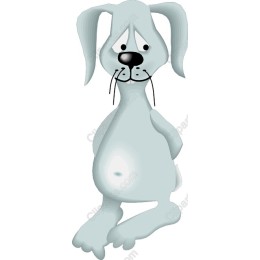 Whimsical Cartoon Dog