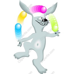 Playful Rabbit Juggling