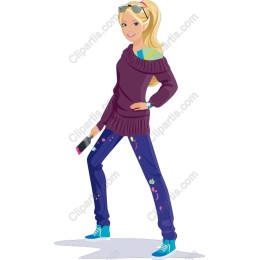 Trendsetting Young Woman