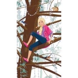 Whimsical Tree Climbing Girl