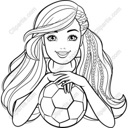 Cheerful Soccer Girl